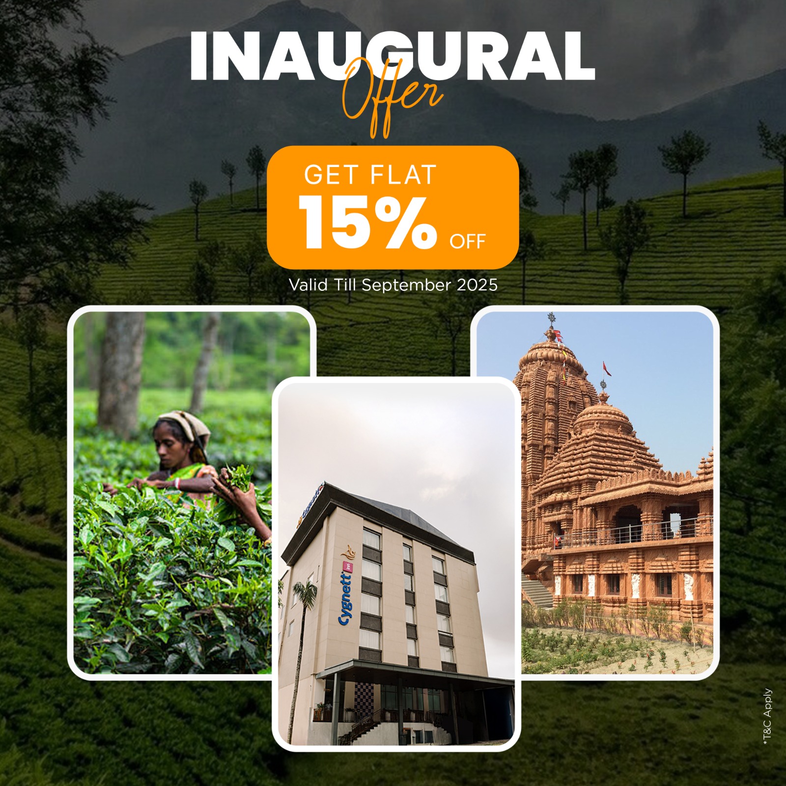 Inaugural Discount of 15% 